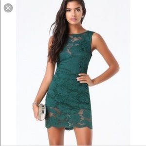 Bebe Lace Romper Dress